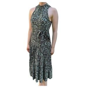 J. Crew Drapey Tiered Floral Midi Dress Fall Garden 8